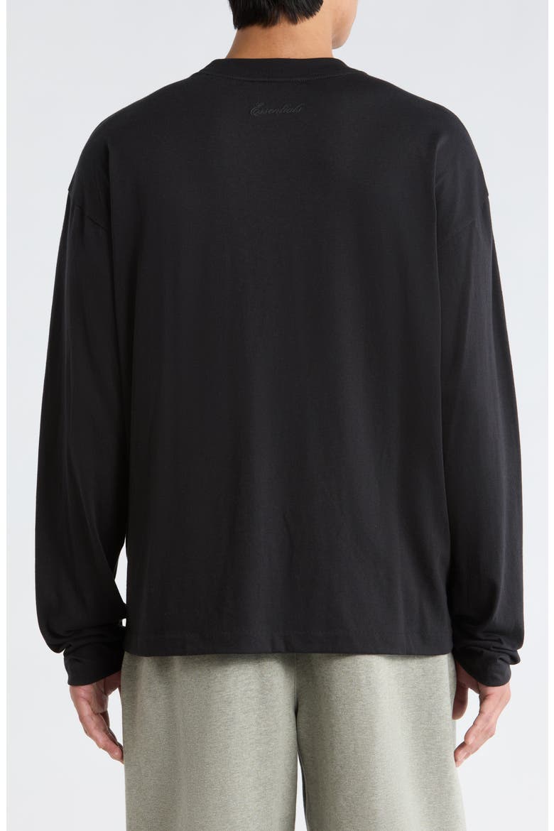 Signature Essential Long Sleeve T-Shirt, Alternate, color, VINTAGE BLACK