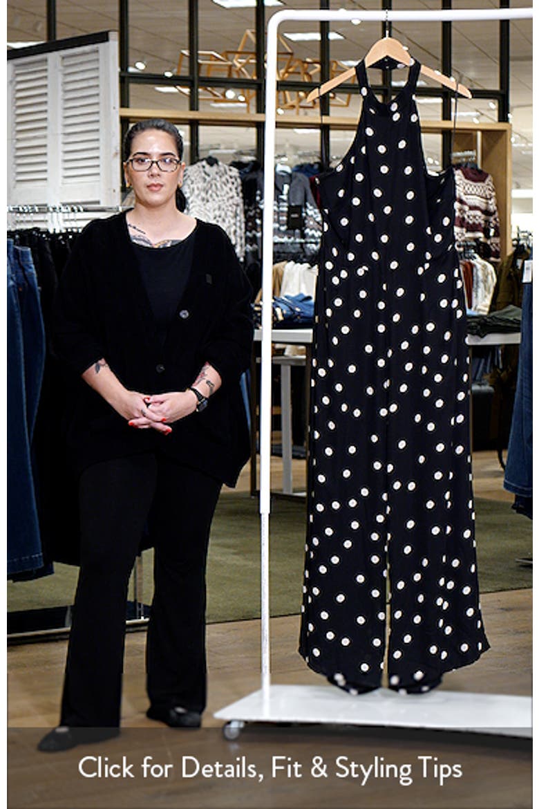 Kaline Polka Dot After Hours Halter Jumpsuit video