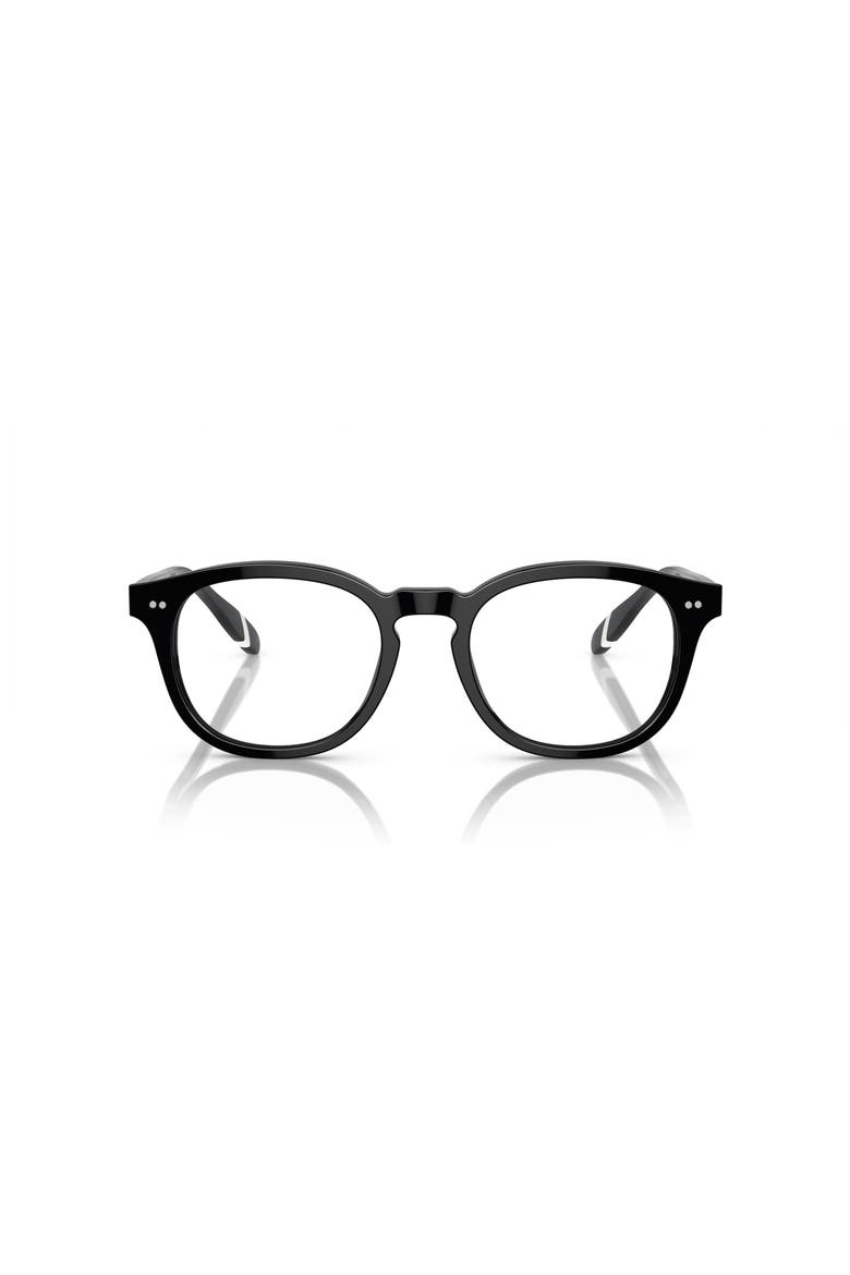 52mm Square optical glasses, Alternate, color, Black