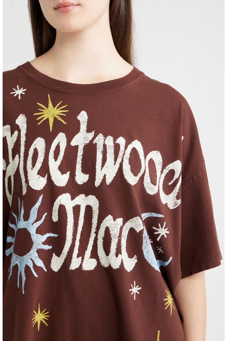 Fleetwood Mac 1973 Doodle Graphic T-Shirt, Alternate, color, BROWN