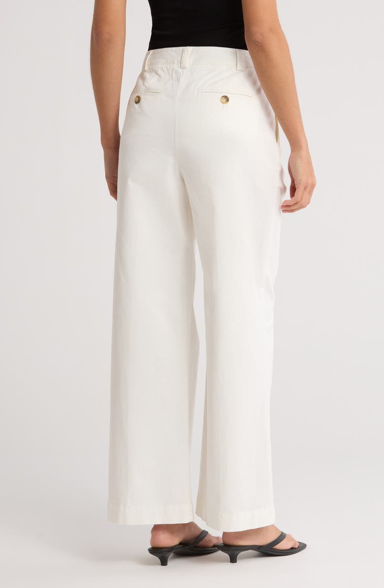 Reiss Astrid Pleated Wide Leg Pants, Alternate, color, White