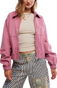 Free People Birdie Cotton Bomber Jacket