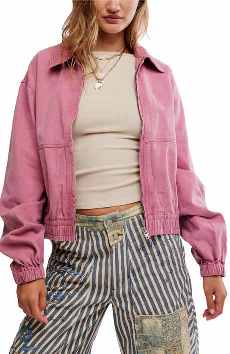 Free People Birdie Cotton Bomber Jacket