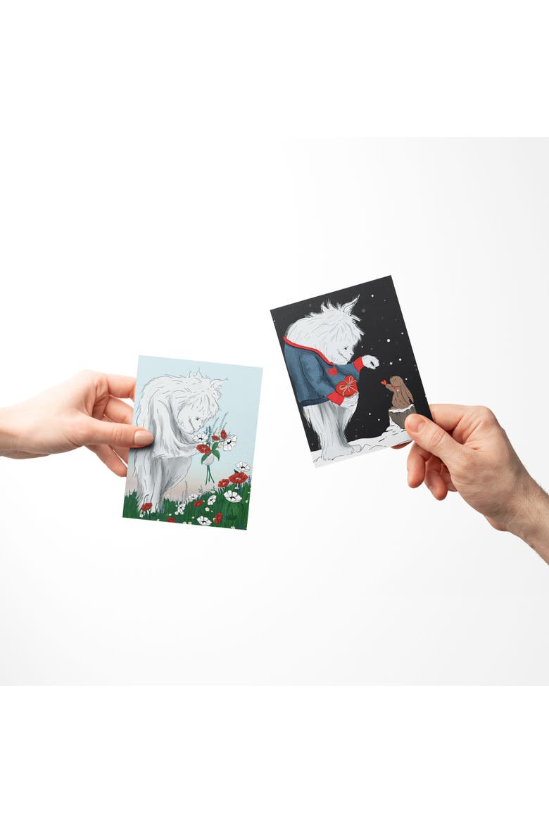 Love/Valentine's Assorted Greeting Card Pack (3ct) "Yeti Flowers, Yeti Gift Love, Tulips", Alternate, color, Multi-Pack