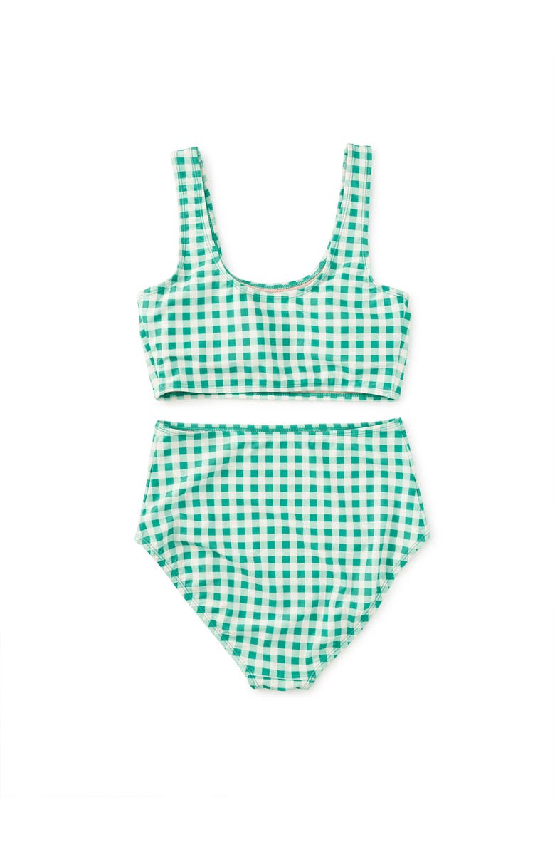 Tea Collection Adult Two-Piece Swimsuit, Alternate, color, Garden Party Check