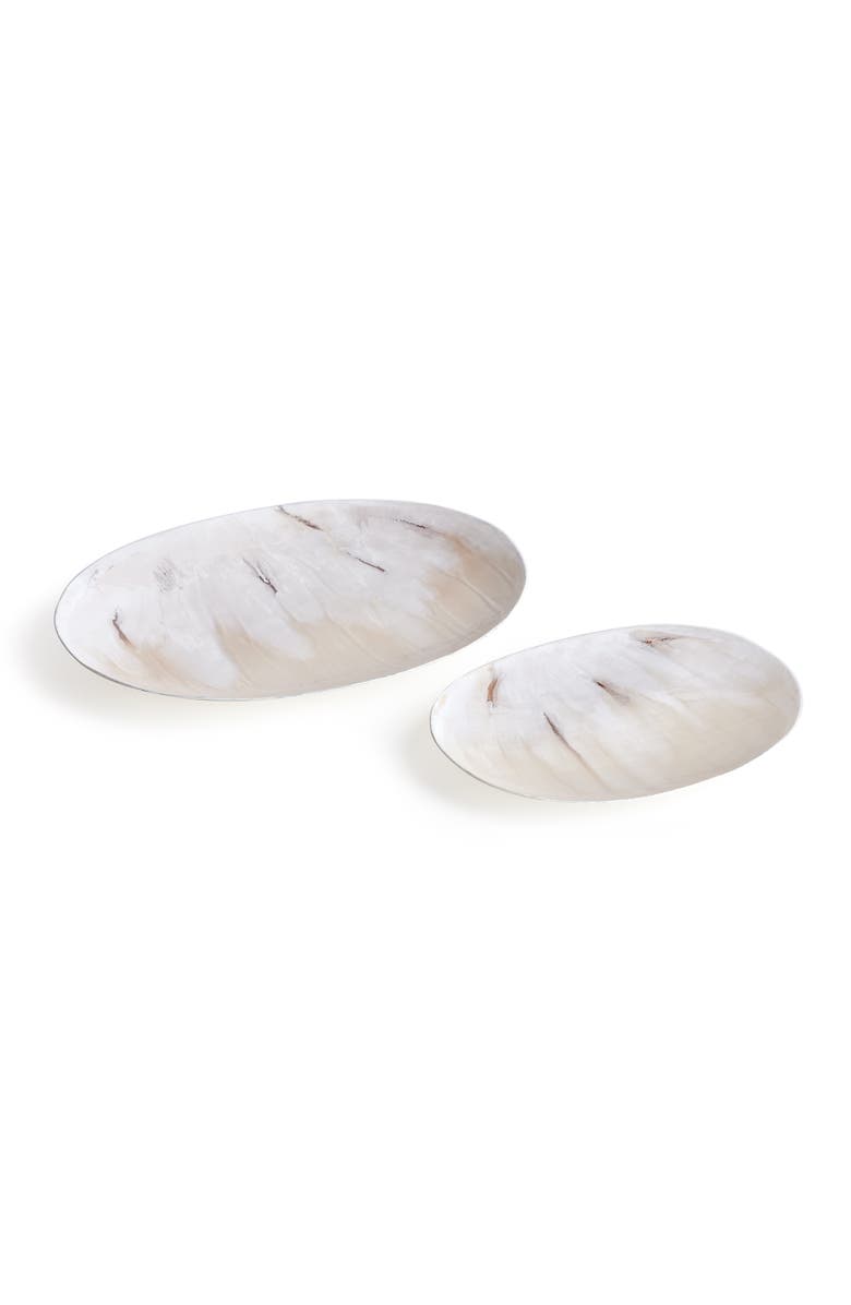 Napa Home & Garden Kona Decorative Plates Set of 2, Main, color, White