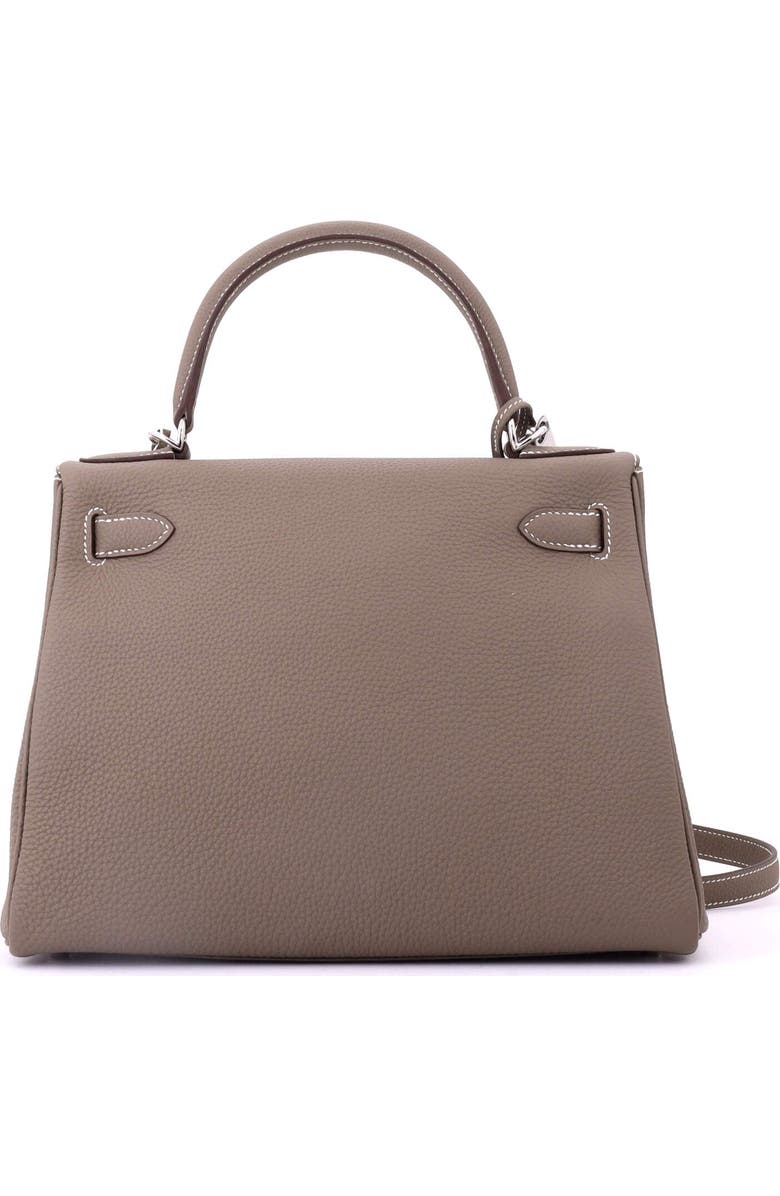Pre-Owned Hermes Kelly Handbag Grey Togo with Palladium Hardware 28, Alternate, color,