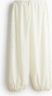 H&M Lace-trimmed Balloon-leg Pants