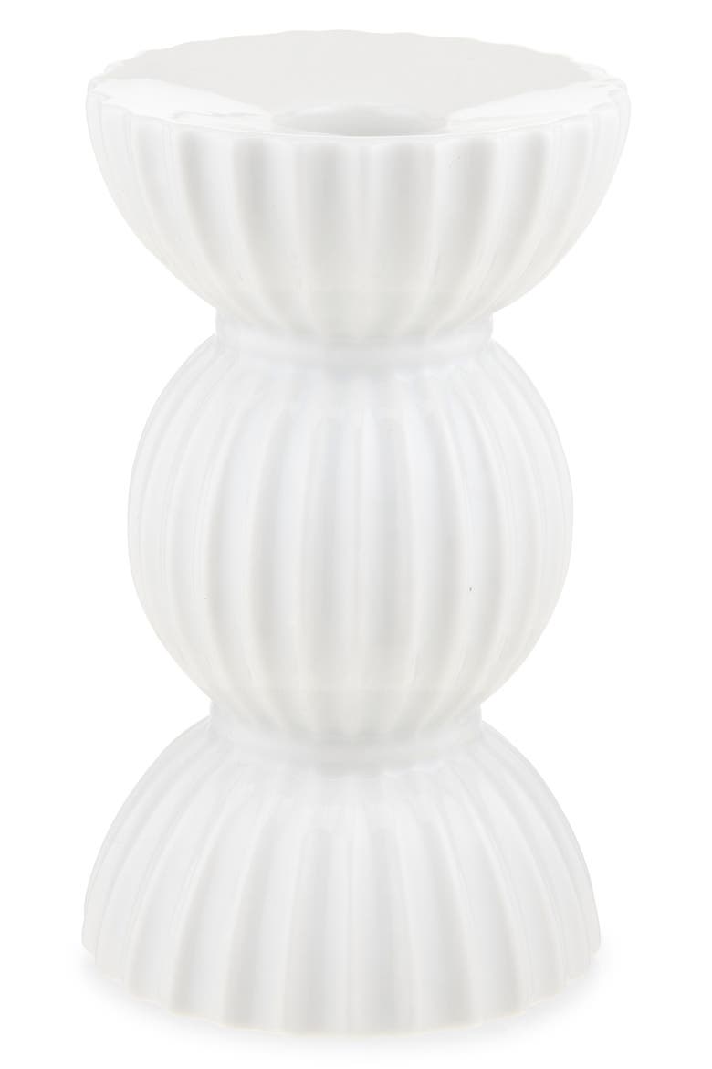 Tura 5-Inch Candleholder, Main, color, WHITE