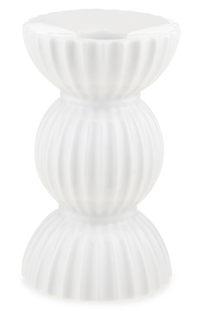 Lyngby Porcelaen Tura 5-Inch Candleholder, Main, color, White