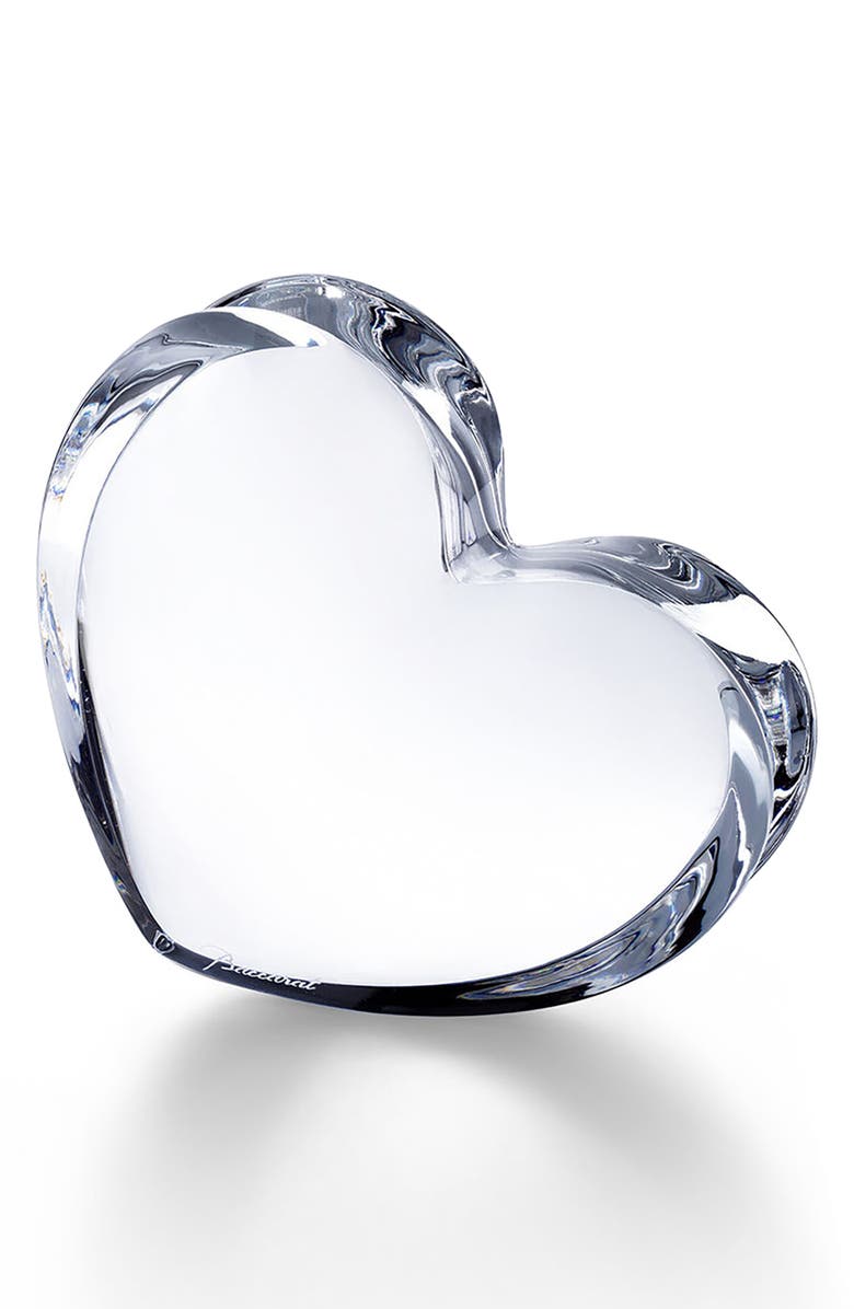 Baccarat Zinzin Lead Crystal Heart, Main, color, 