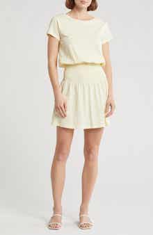 Tart Fran Short Sleeve Smocked Organic Cotton Dress