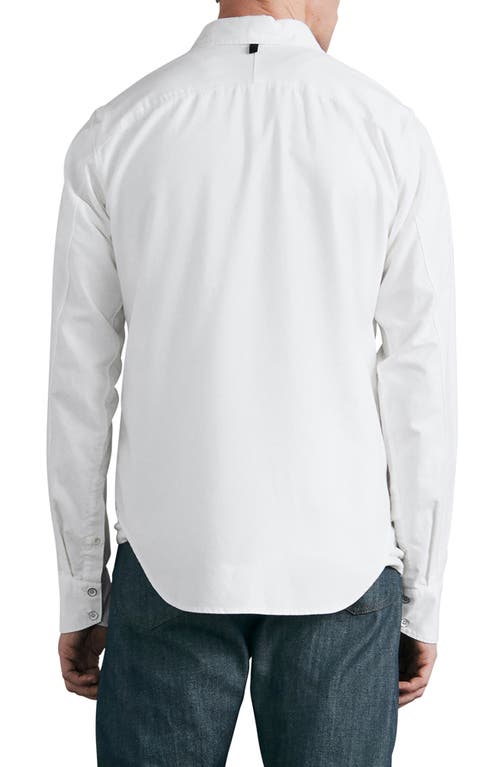 Rag & Bone Icons Zac 365 Slim-fit Cotton-poplin Shirt In Wht