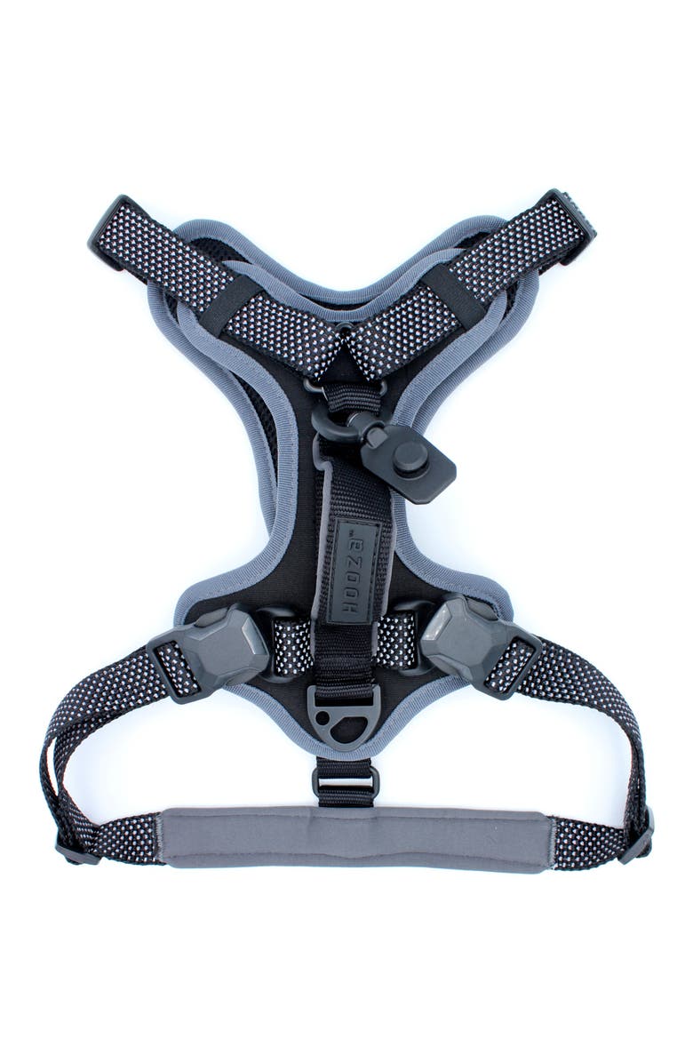 HOOZA Control Harness Black Large Dog Outdoor, Adjustable, Breathable, Main, color, Black