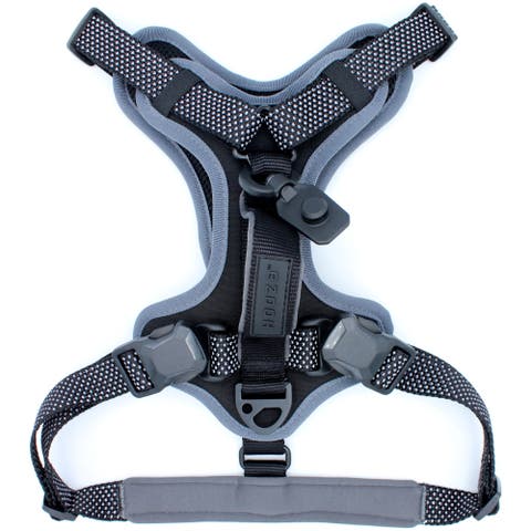 Control Harness Black Large Dog Outdoor, Adjustable, Breathable