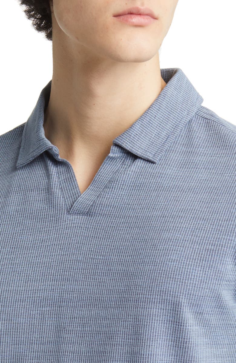 Robert Barakett Cantrell Space Dye Stripe Cotton Polo, Alternate, color, 