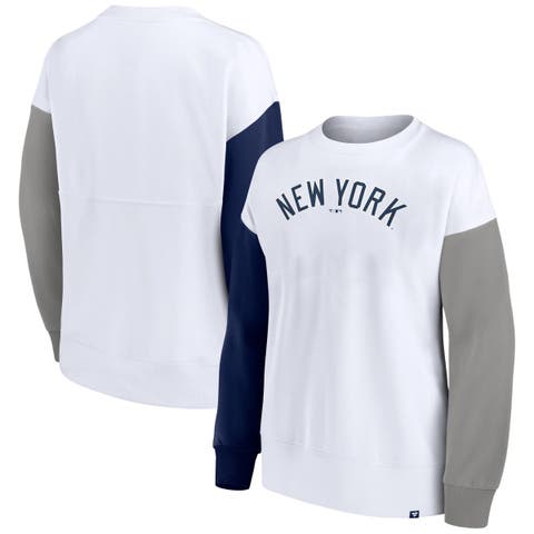 Women's Fanatics White New York Yankees Series Pullover Sweatshirt