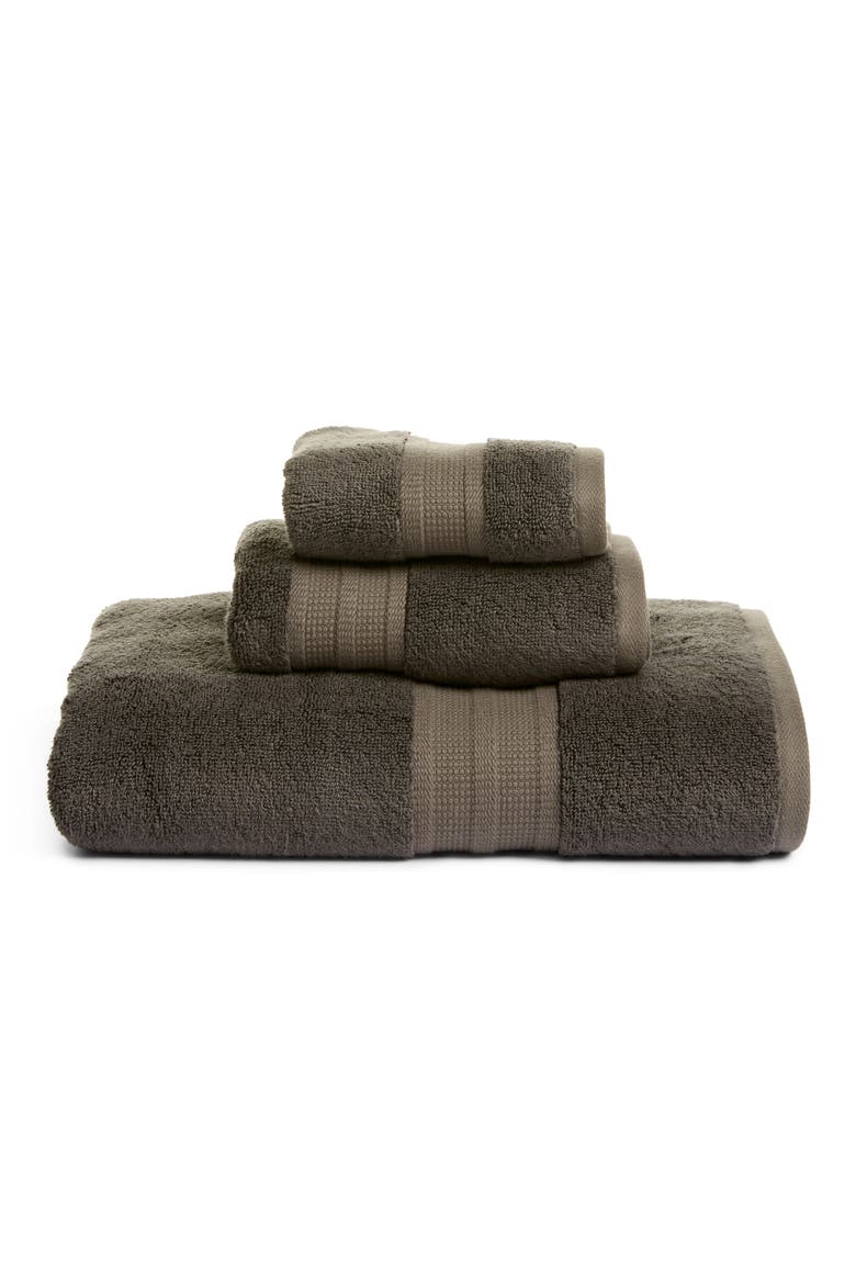 Hydrocotton Hand Towel, Main, color, GREY MAGNET