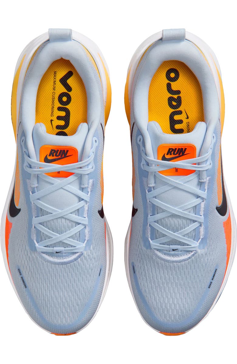 Nike Vomero 18 Running Shoe, Alternate, color, Hydrogen Blue/ Laser Orange