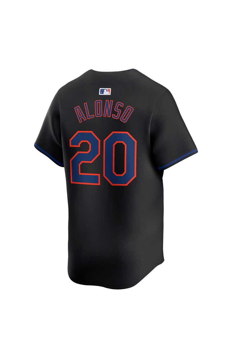 Nike Men's Nike Pete Alonso Black New York Mets Alternate Limited Player Jersey, Alternate, color,