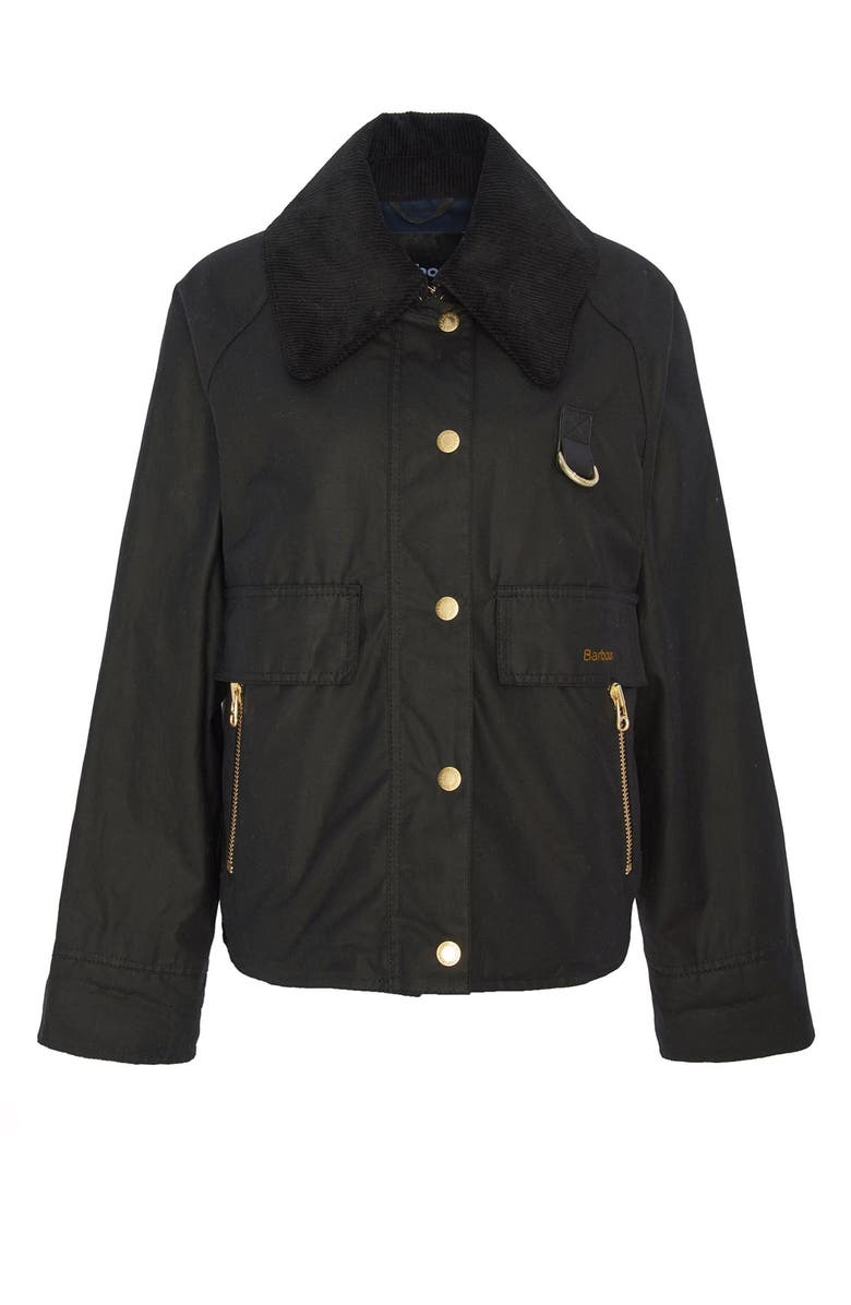 Barbour Catton Waxed Cotton Jacket, Alternate, color,