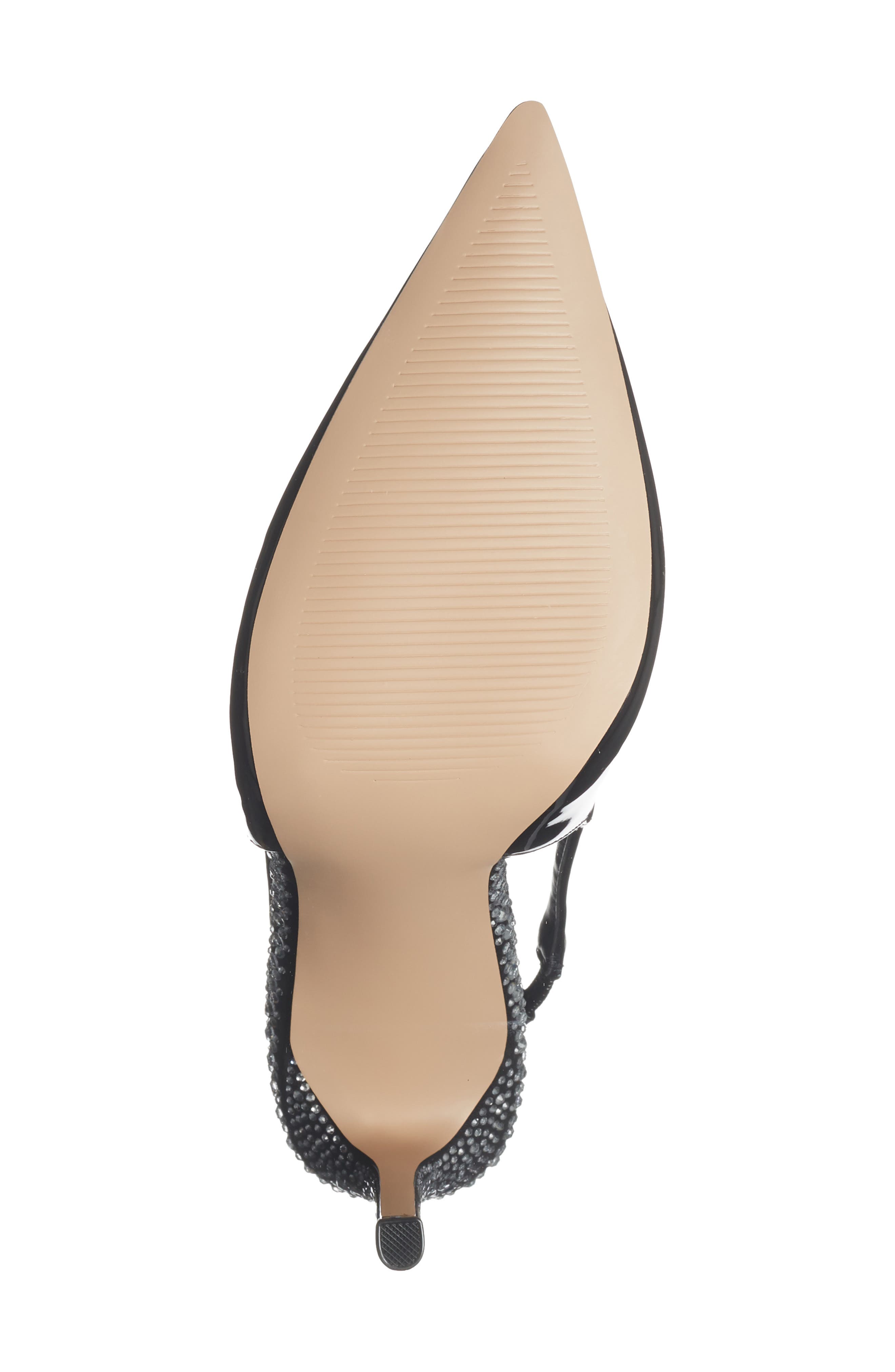 Steve Madden Jayney Slingback Pump, Alternate, color, Black Leather