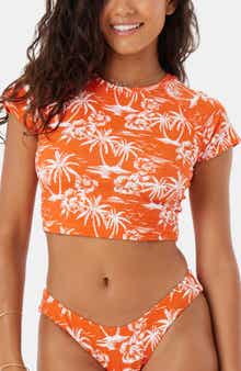 Roxy Vacay Vibes Crop Short Sleeve Rashguard