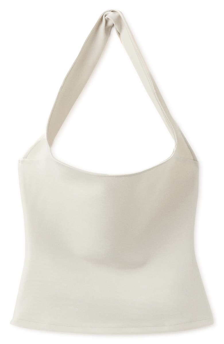 MANGO Off the Shoulder Fitted Top, Alternate, color, Ivory