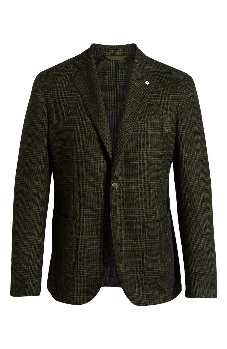 L.B.M. 1911 L.B.M 1911 Classic Fit Plaid Cotton Blend Sport Coat, Alternate, color, 