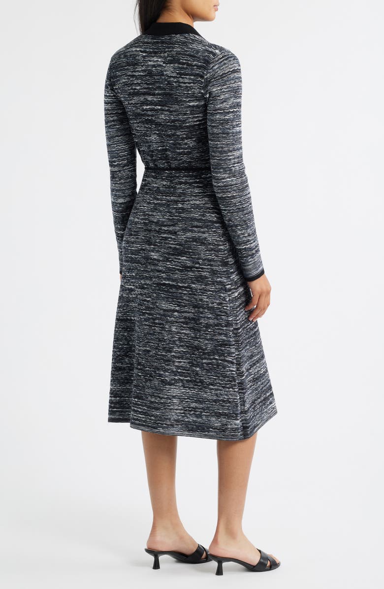 MARGARET O'LEARY Long Sleeve Polo Dress, Alternate, color,