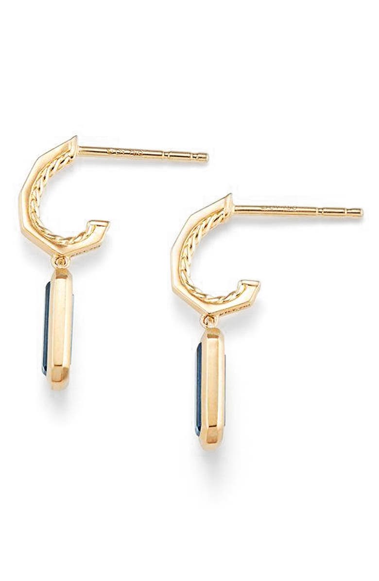 David Yurman Novella Hoop Earrings in 18K Gold, Alternate, color, 