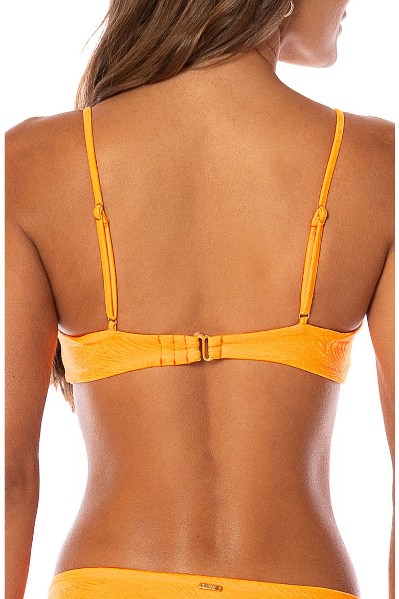Bia Zesty Orange Reversible Bikini Top, Alternate, color, BRIGHT ORANGE