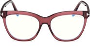 TOM FORD 54mm Butterfly Blue Light Blocking Optical Glasses