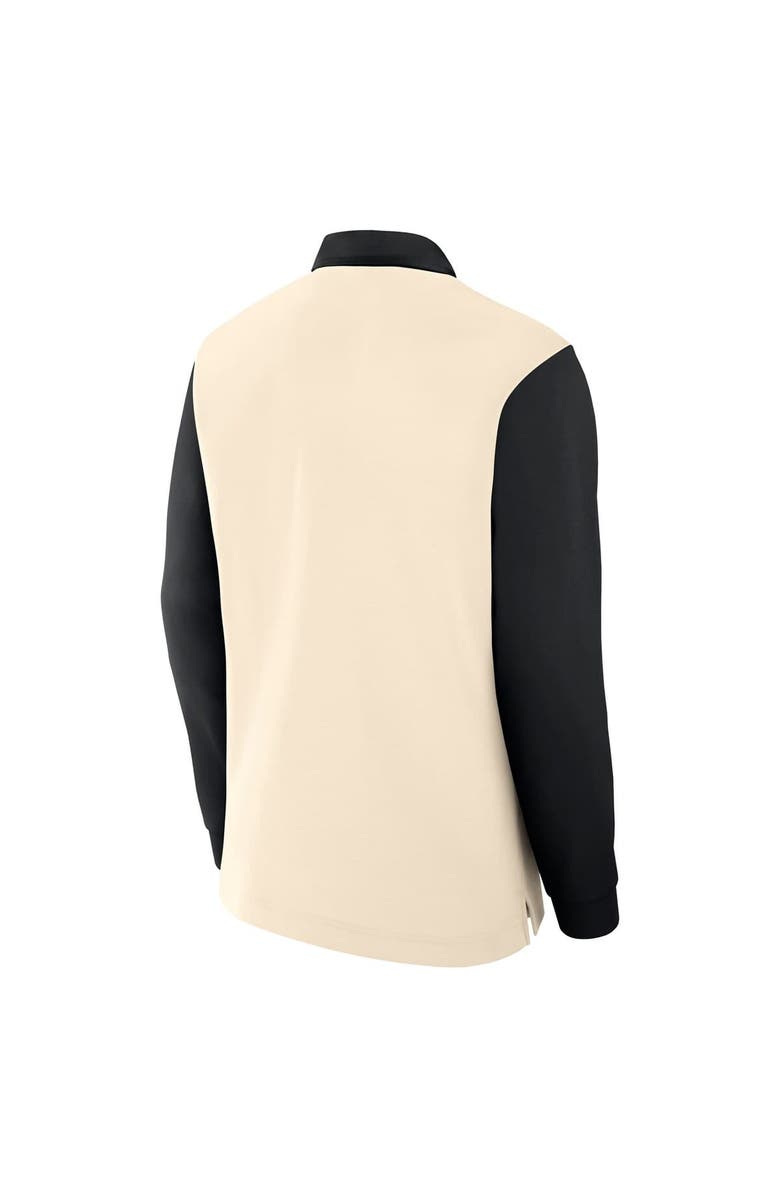 Nike Men's Nike Cream/Black Oregon Ducks Rugby Long Sleeve Shirt, Alternate, color, Cream