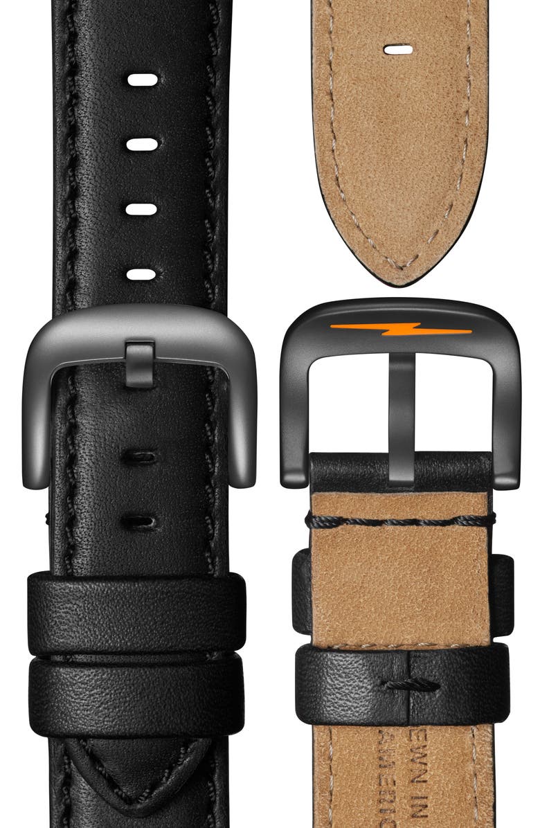 Shinola The Canfield Model C56 Leather Strap Watch, 43mm, Alternate, color, 