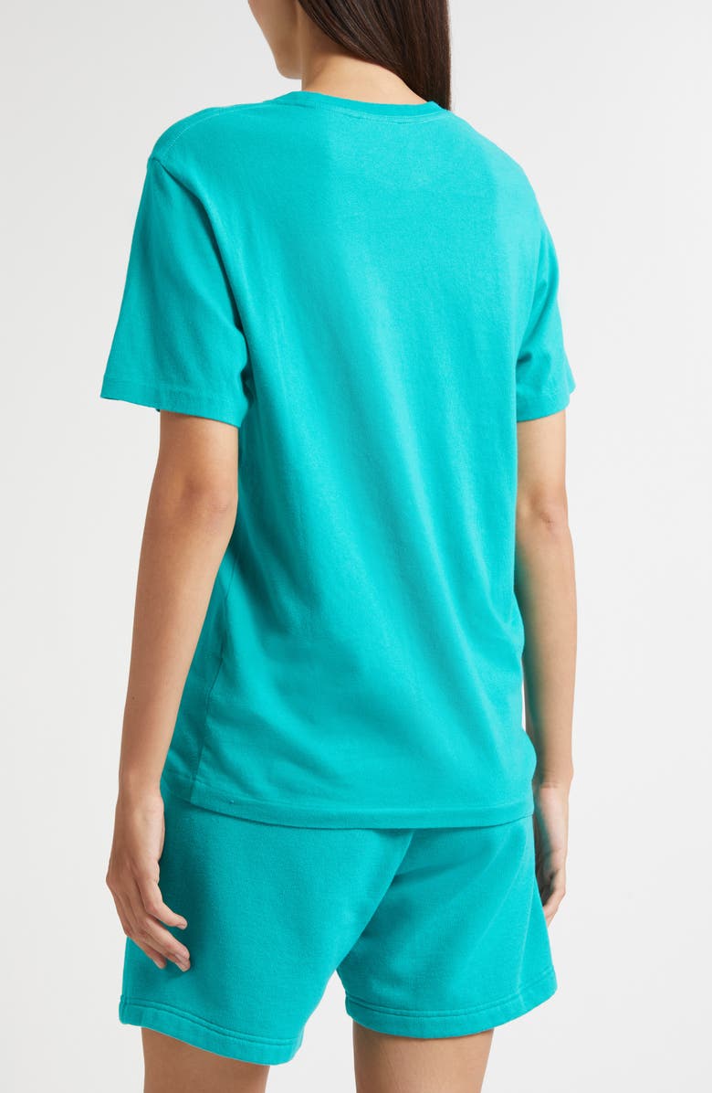 Sporty & Rich Varsity Crest Graphic T-Shirt, Alternate, color, Spring Green