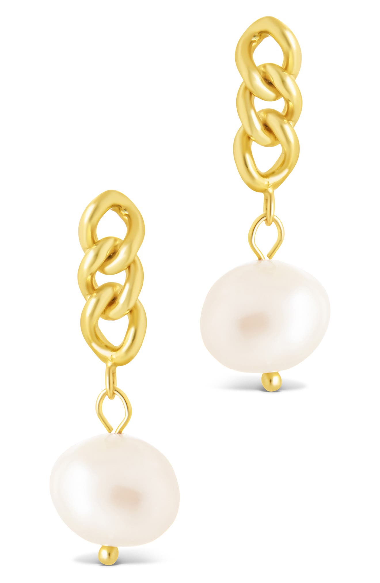 Priscilla Faux Pearl Crisscross Drop Earrings