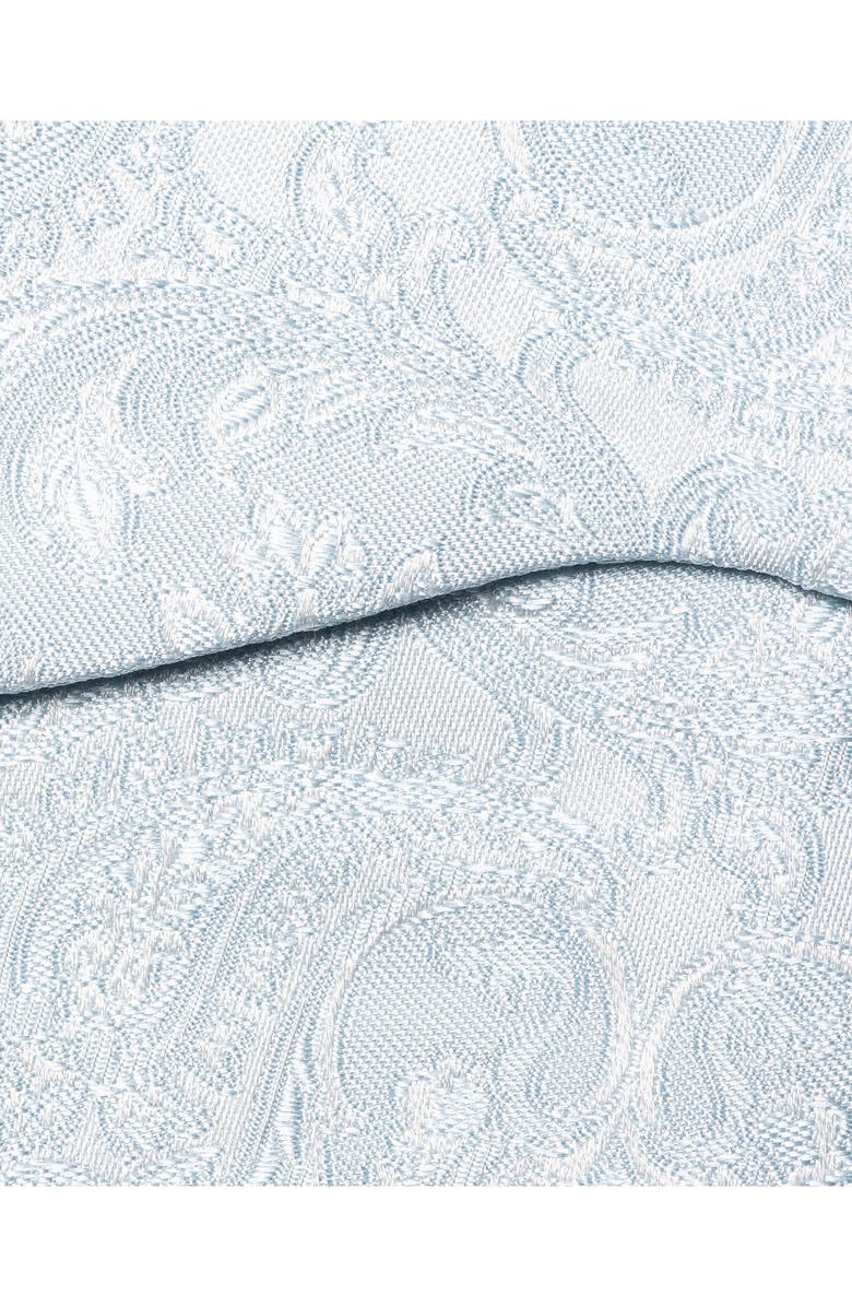 Eton Paisley Jacquard Pre-Tied Silk Bow Tie, Alternate, color, Light Blue