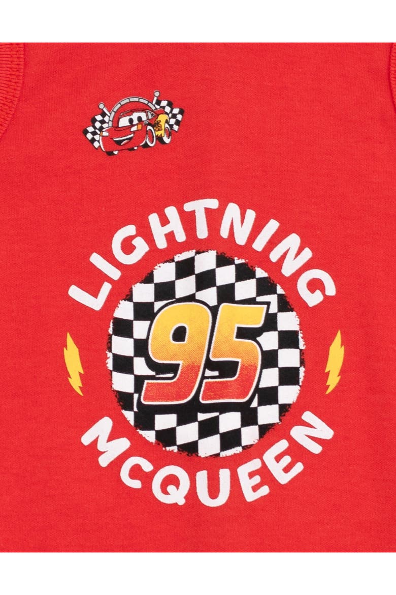 Cars Lightning McQueen Cosplay Sleeveless Hooded Romper, Alternate, color, Lightning McQueen Red