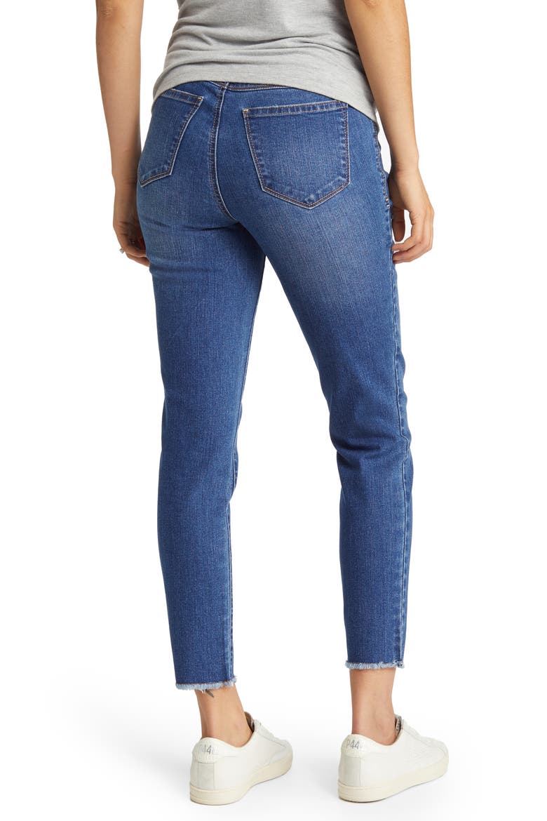 Bellyband Maternity Skinny Jeans, Alternate, color, RAVEN