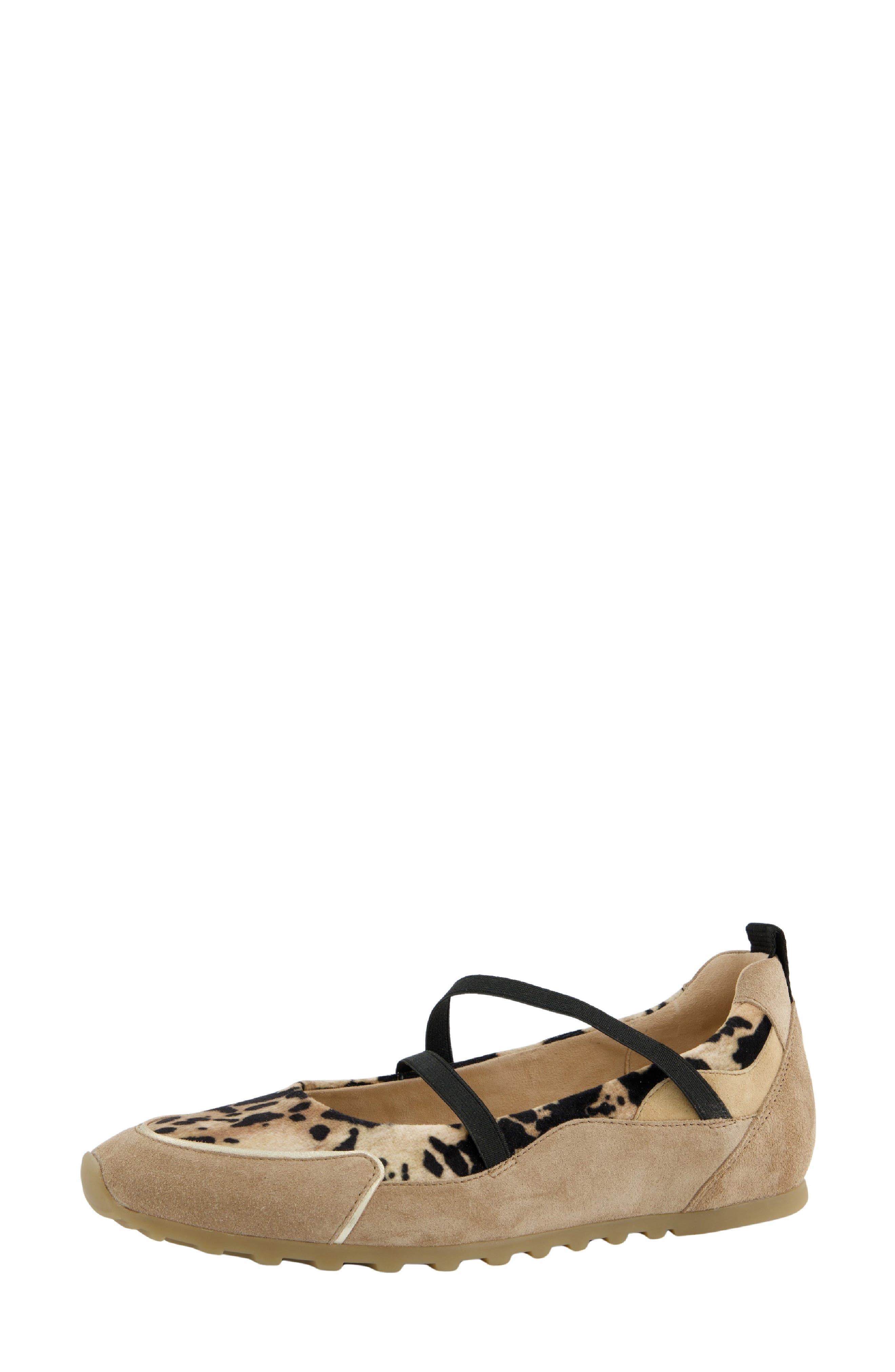 Paul Green Dynamic Flat, Main, color, Almond Sand Leo Suede
