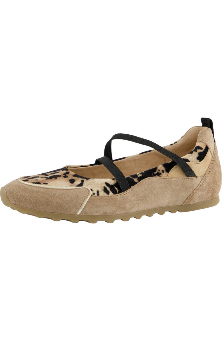 Paul Green Dynamic Flat, Main, color, Almond Sand Leo Suede