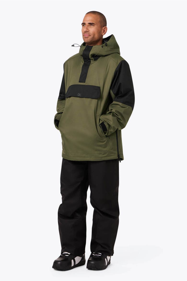 Denali Anorak Heated Waterproof 1/4 Zip Snow Jacket, Alternate, color, Olive