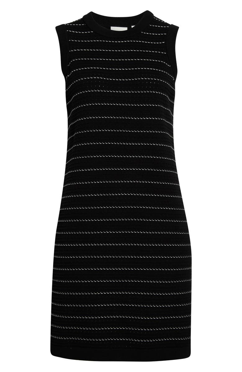 Varley Mindy Mixed Stitch Stripe Sleeveless Cotton Sweater Minidress, Main, color, 