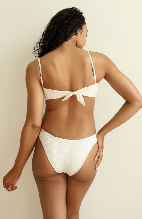 Dippin Daisys All My Love Bandeau Bikini Top In Cream