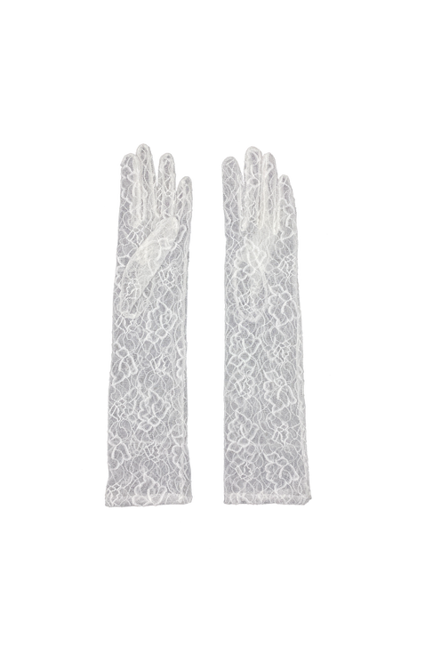 Mid length lace gloves