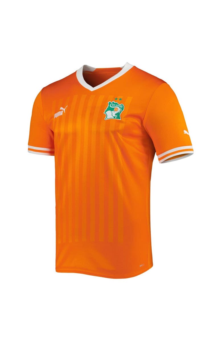 PUMA Men's Puma Orange Ivory Coast National Team 2022/23 Home Replica Jersey, Alternate, color, 