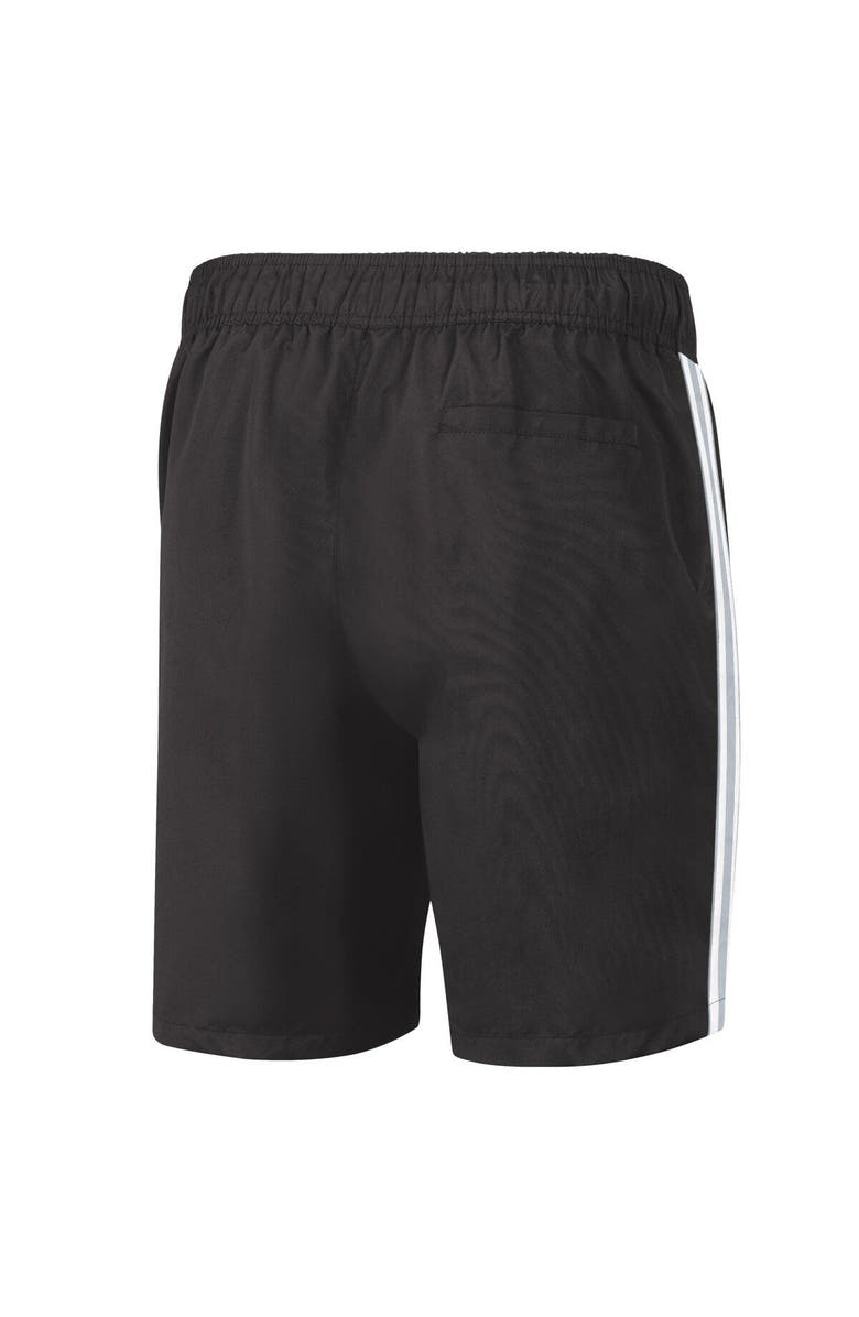 G-III SPORTS BY CARL BANKS Men's G-III Sports by Carl Banks Black/Gray Brooklyn Nets Sand Beach Volley Swim Shorts, Alternate, color, Black