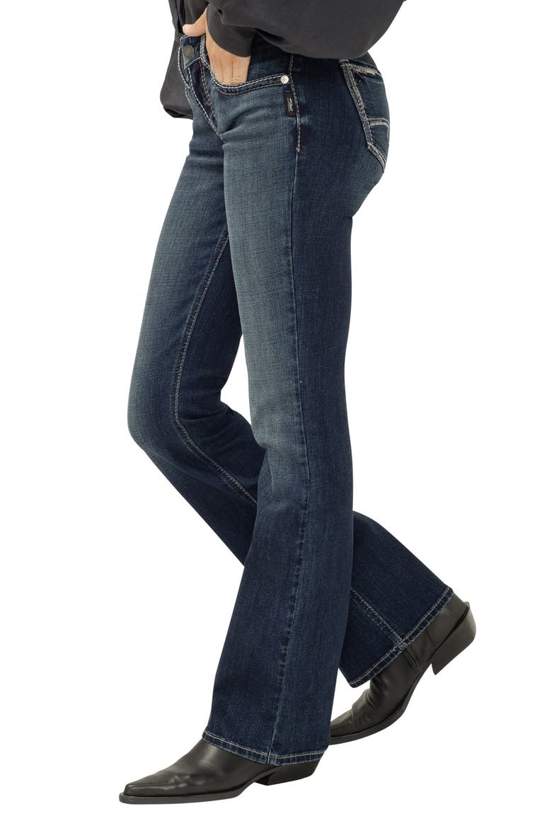 Britt Curvy Low Rise Bootcut Jeans, Alternate, color, OXFORD
