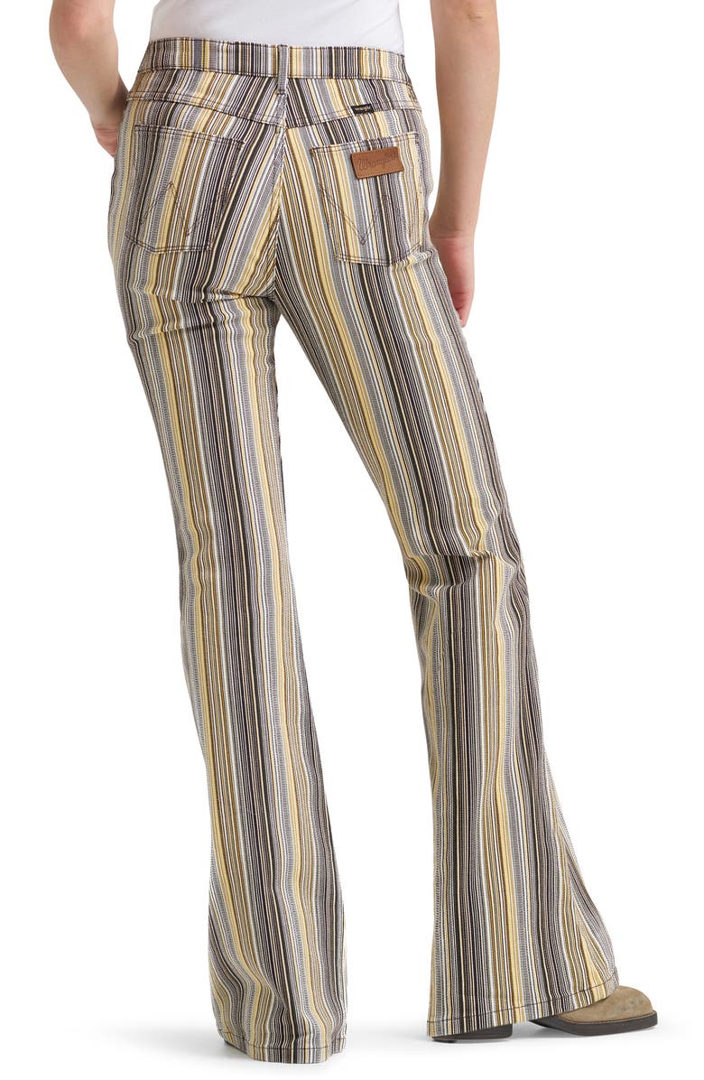 Wrangler Western Stripe Flare Jeans, Alternate, color, Sunset Sepia